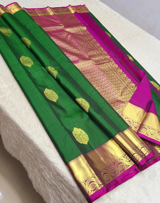 Aartiben | 1G Zari Pure silk kanchipuram saree