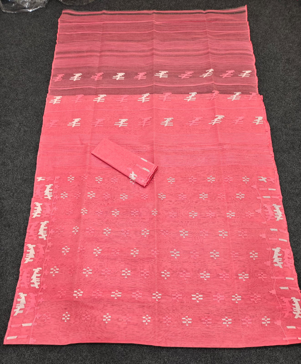 Authentic bangladesi 
half silk jamdani
With bp