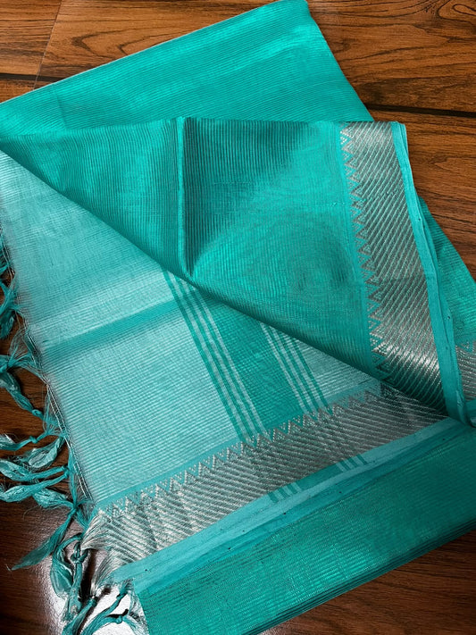 MANGALAGIRI pattu sarees
 with nizam border sarees.

Contrast blouse and pallu.