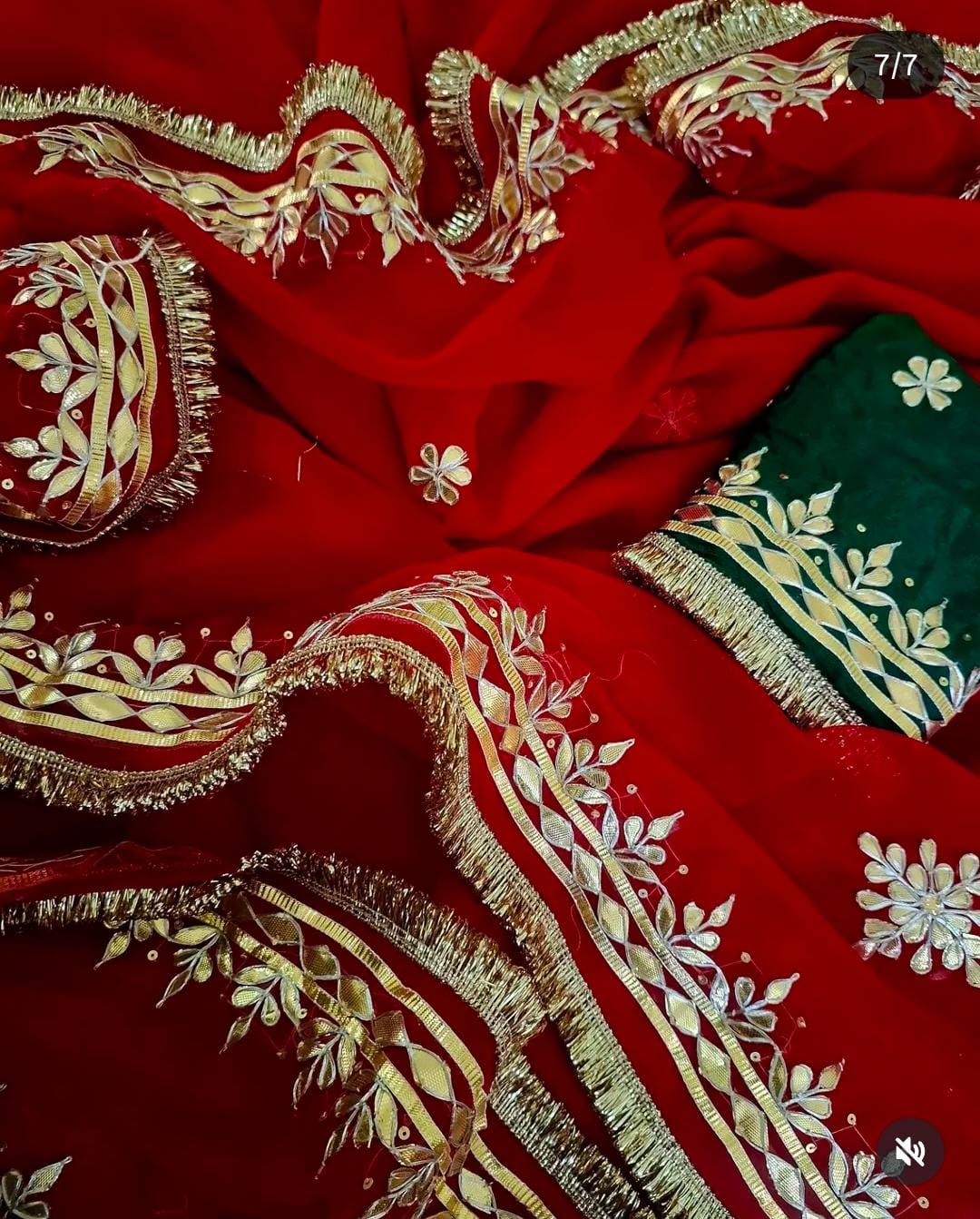 Ganish | Gota patti Saree