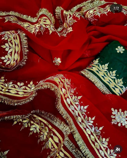 Ganish | Gota patti Saree