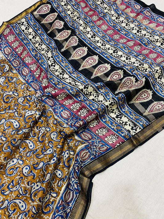 Mahitha | Block prints on cotton silk