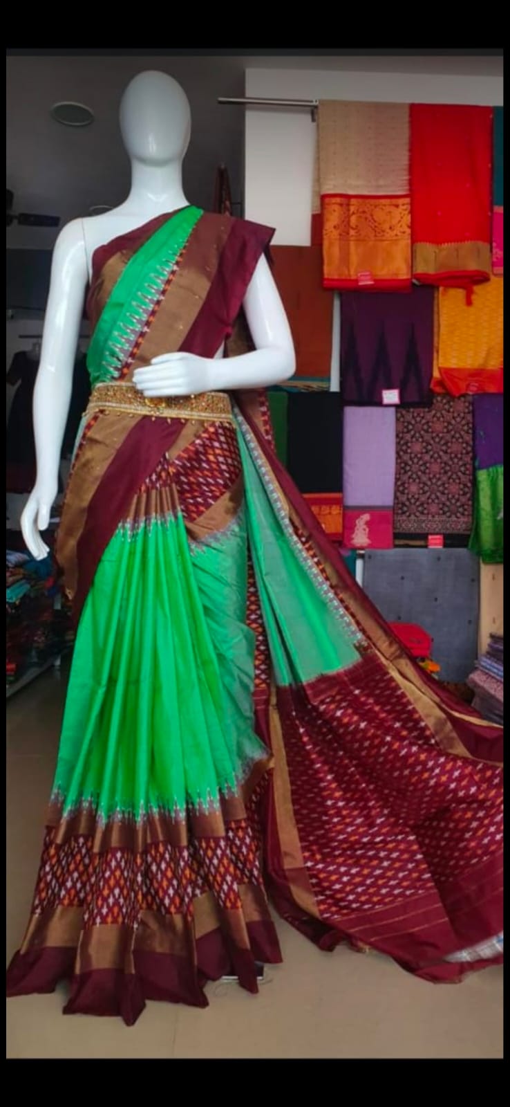 Inshra | Pochampally Ikkat silk saree