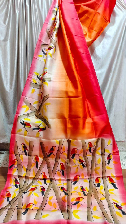 Bareshah | Murshidabad Silk Batik Sarees