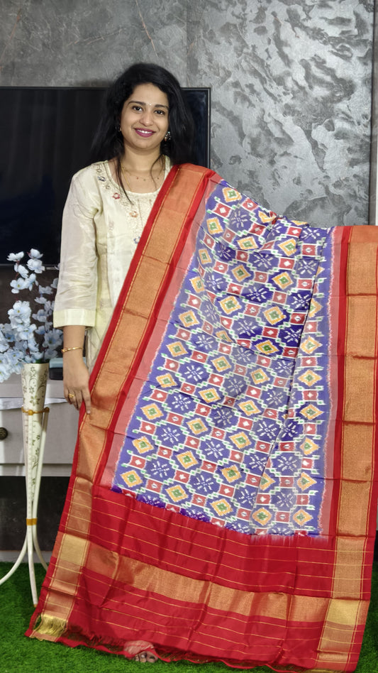 Izzara | Ikat pure silk dupatta