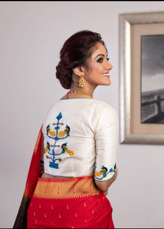 Chinapriya | embroidered blouse