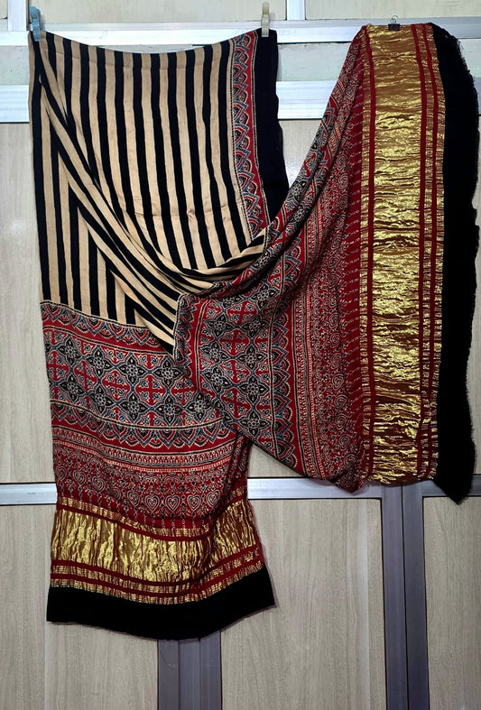 Abhvesh  | Ajrakh Dupatta