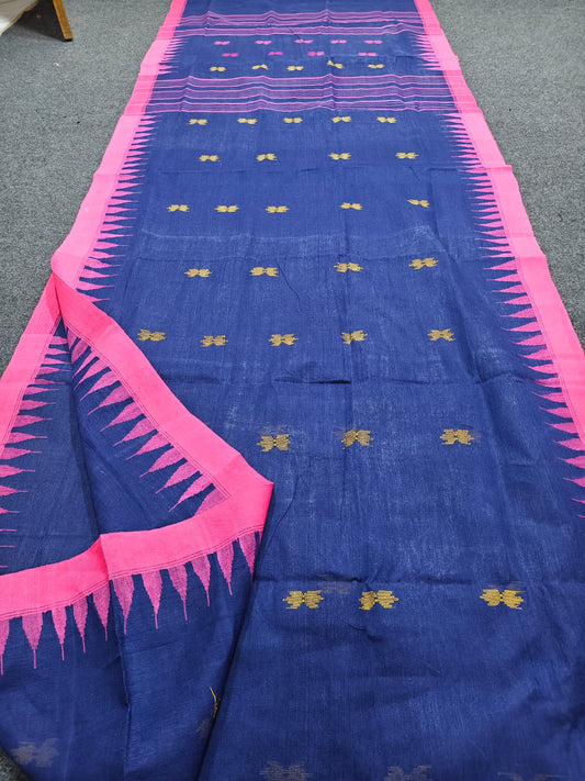 Handloom manipuri cotton saree
With bp