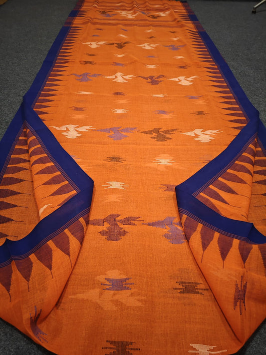 Authentic handloom 
monipuri cotton saree
With bp
