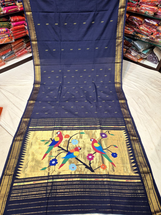 Khushi | Cotton Handloom Paithani Saree