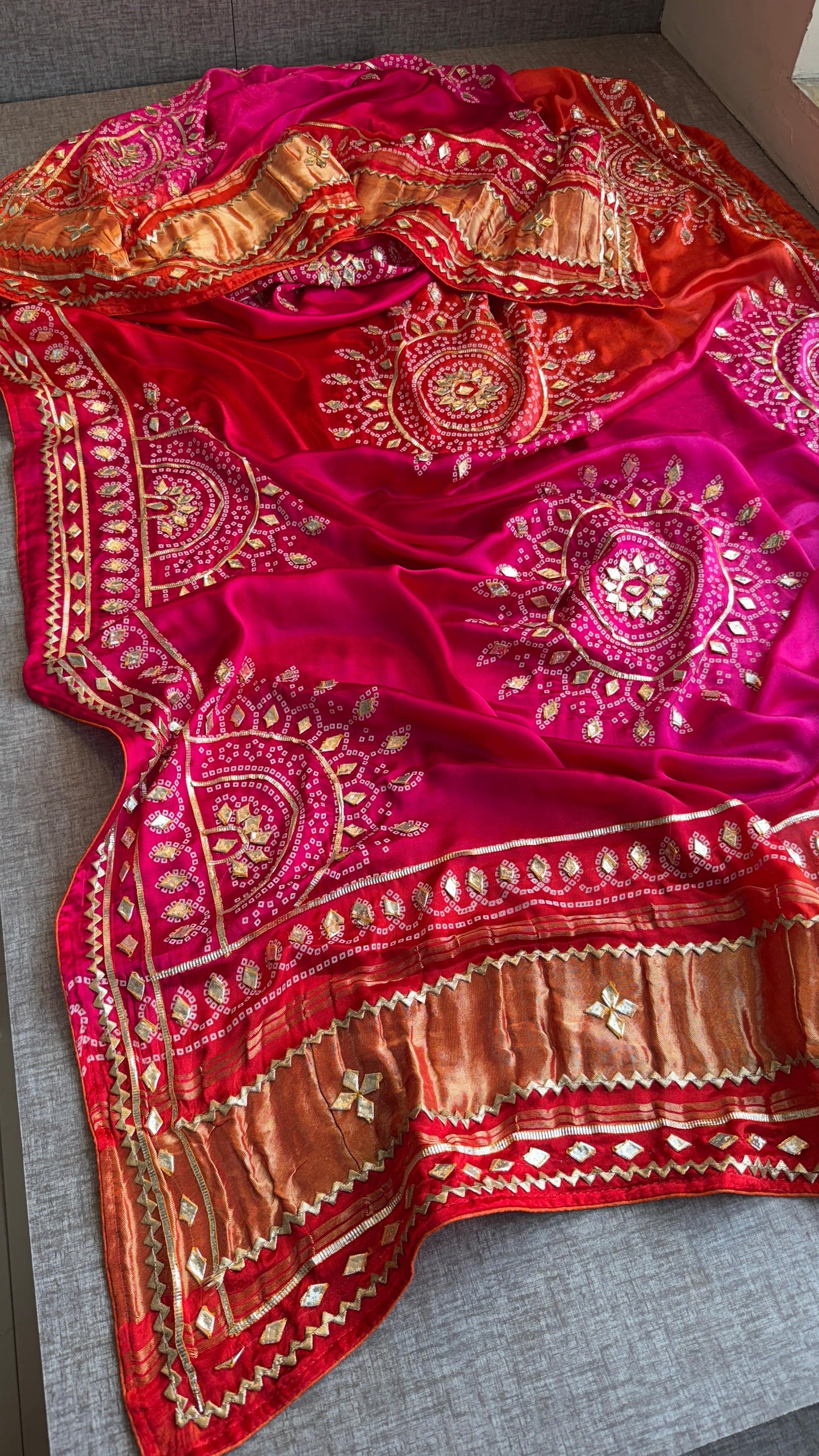Aarashree | Gota Patti on Gajji Silk