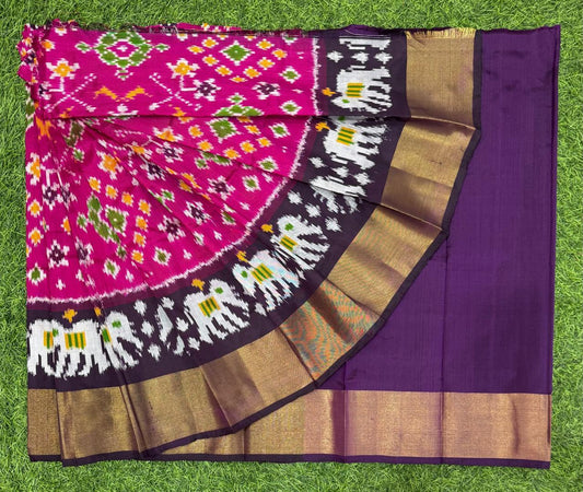 Bhavraja | Pochampally Ikat silk saree