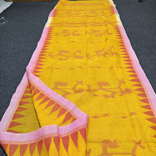 Authentic handloom 
monipuri cotton saree
With bp
