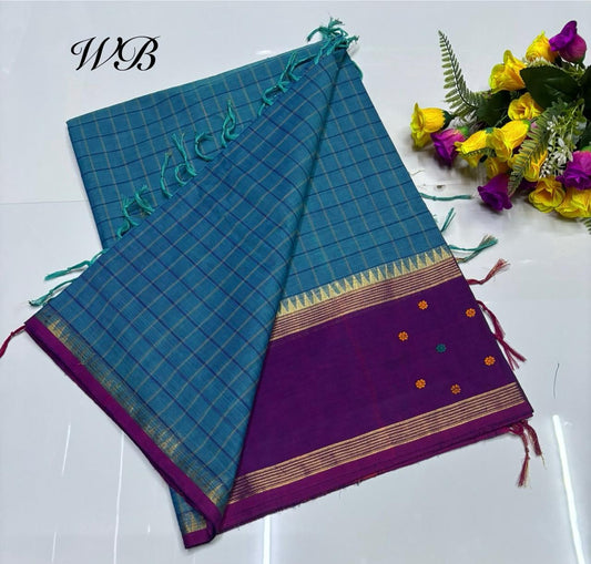 😇 *Kanchi cotton sarees*
🦋 *Pure cotton Sarees*
🎉 *Fancy plain cotton sarees with line  pallu*
🐟 *80 *80 counts*
🧶 *With running blouse*
🦢 *6.20mtrs saree length*