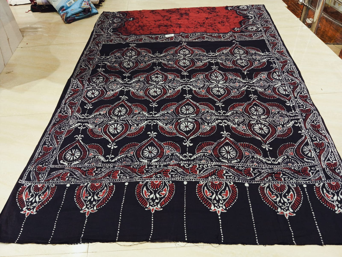 Cotton sorutuli handbatik saree with bp