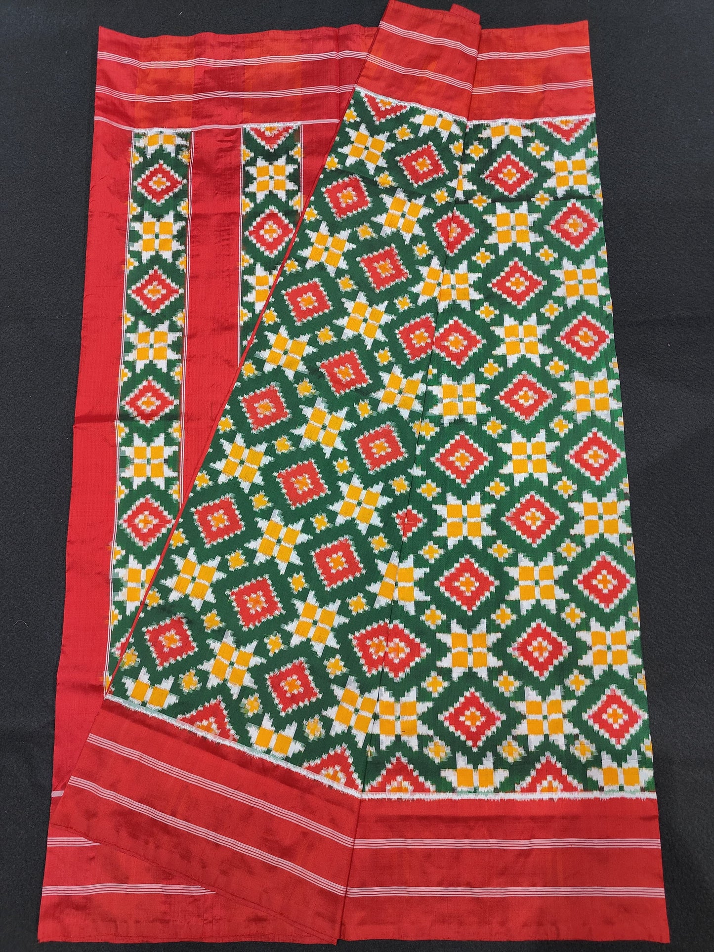Trishala | Pure silk Telia Rumal Sarees