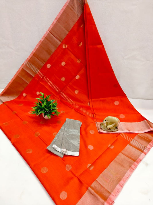 Unnati | Pure silk uppada with dollar buttis