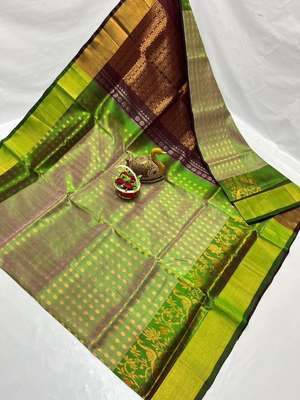 Unesha | Uppada Pattu Saree with all over buttis