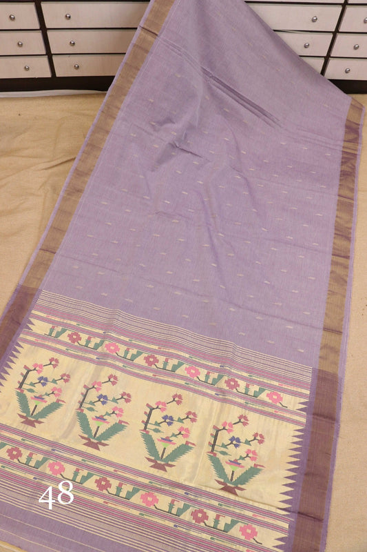 Trunisha | Cotton Handloom Paithani Saree