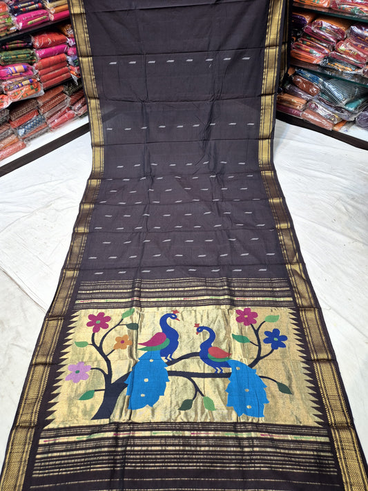 Jahnavi | Cotton Handloom Paithani Saree