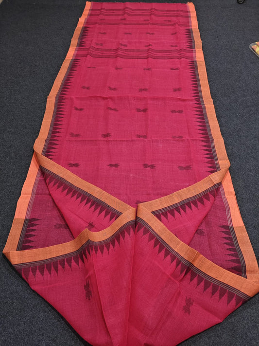 Handloom manipuri cotton saree
With bp