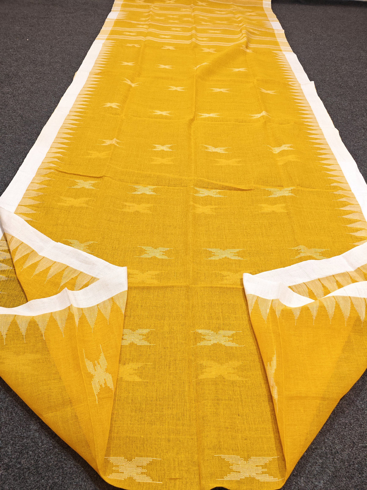 Authentic handloom
 monipuri cotton saree
With bp
