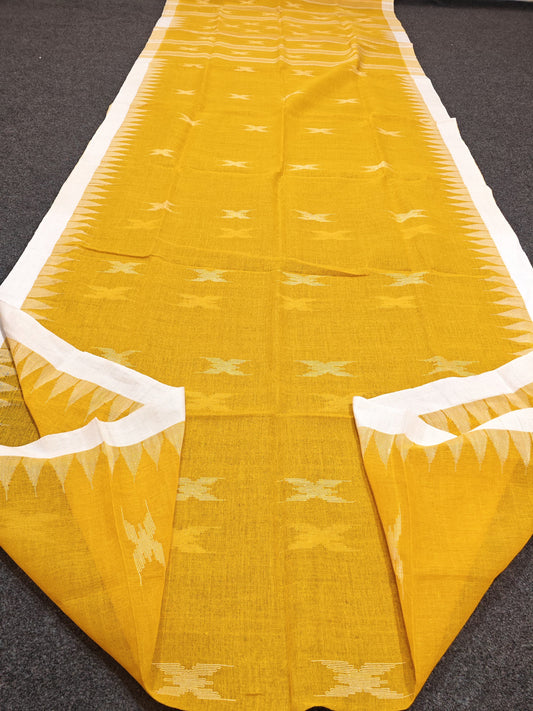Authentic handloom
 monipuri cotton saree
With bp
