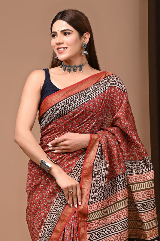 Menaka | Block prints on cotton silk