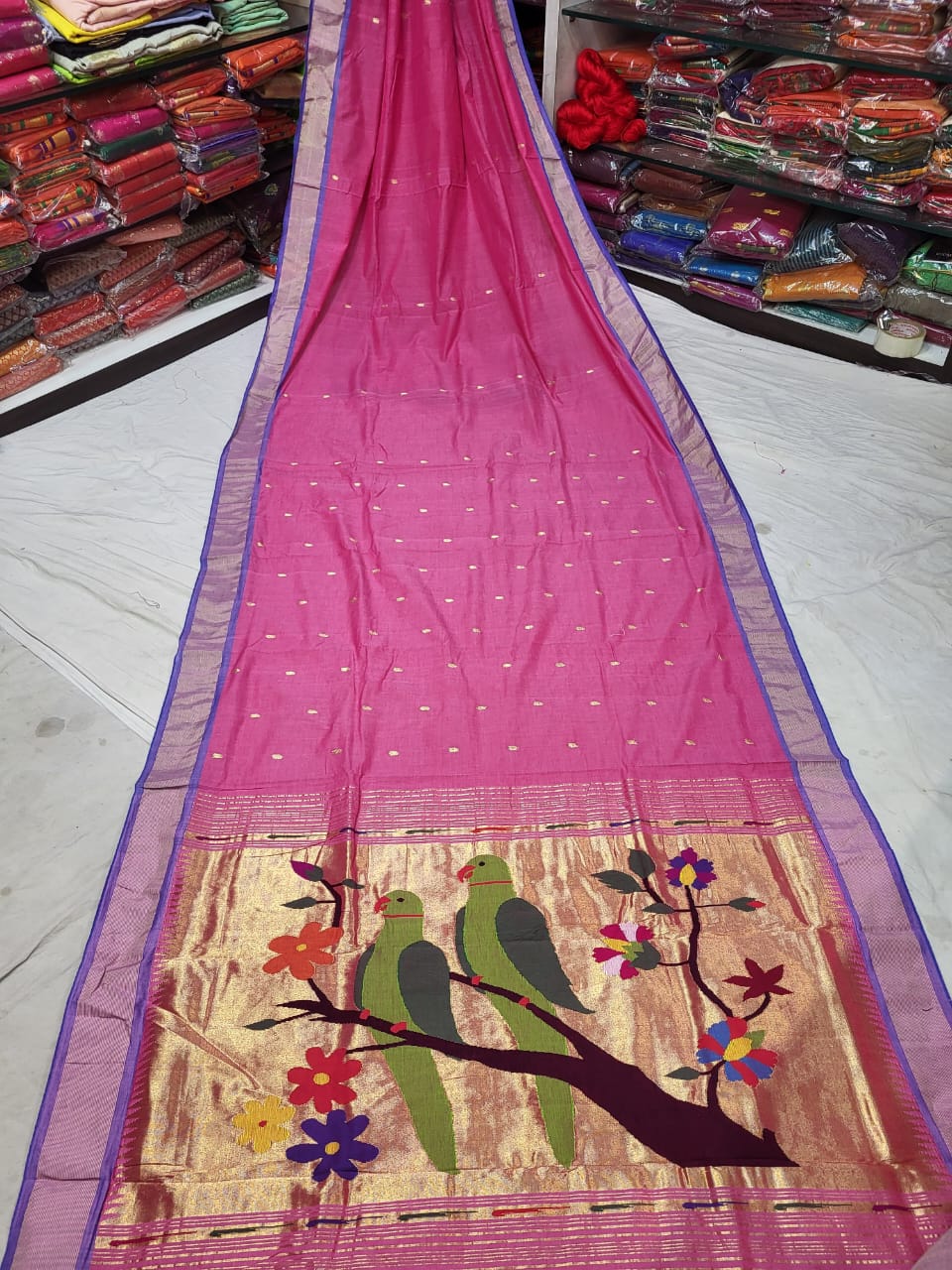 Anushka | Cotton Handloom Paithani Saree