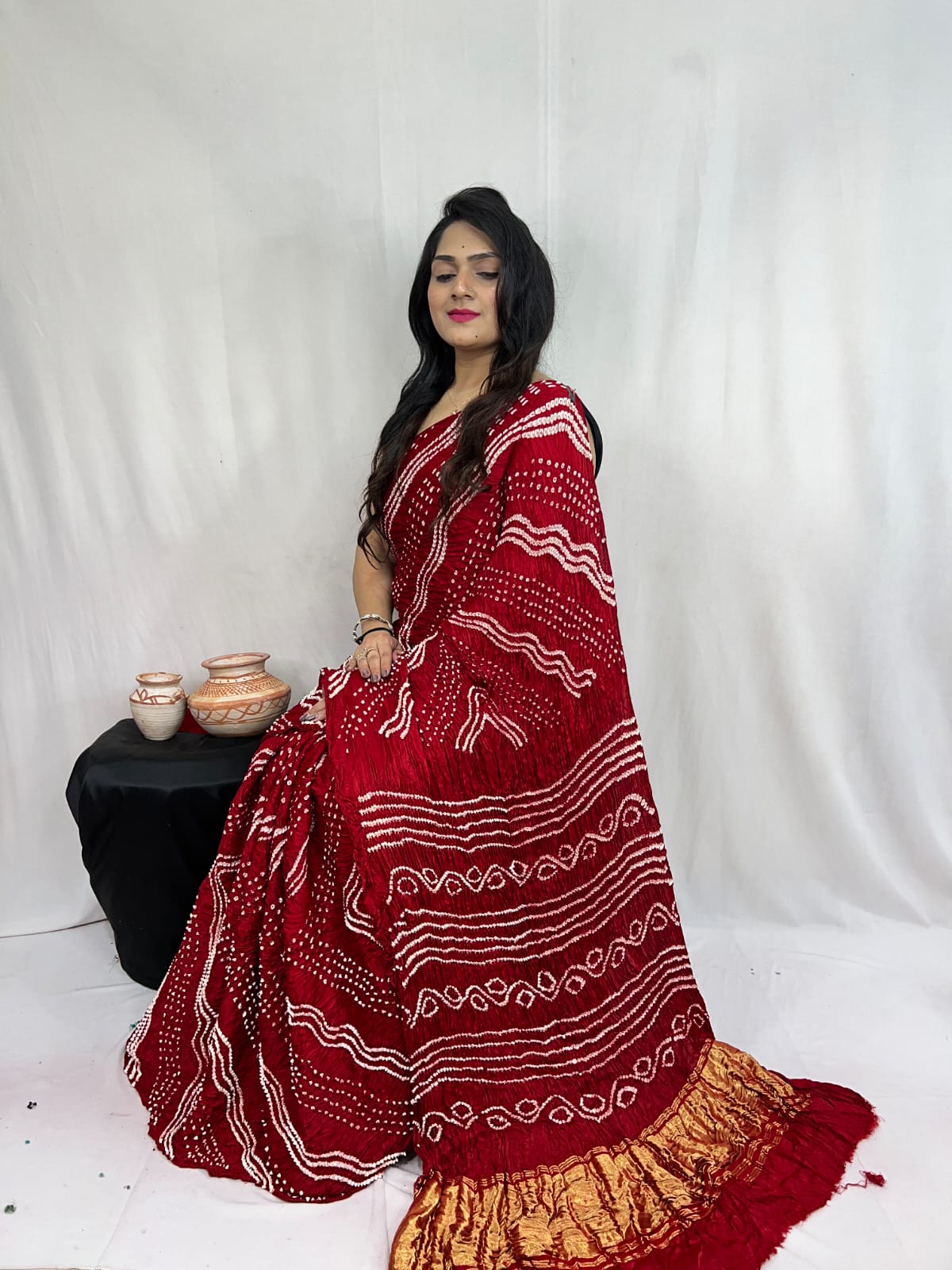 Ashsumita |  Bandhej Saree