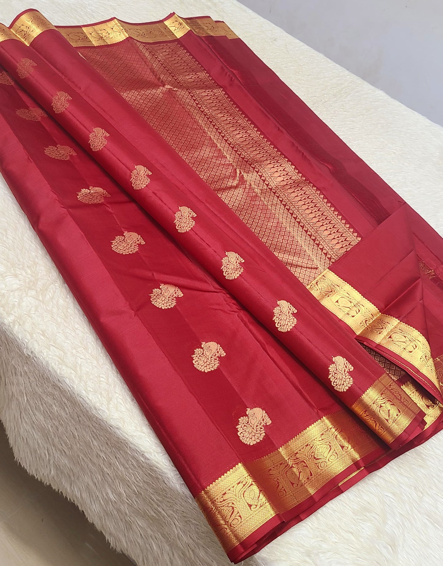 Bhavyaisha | 1G zari kanjeevaram saree