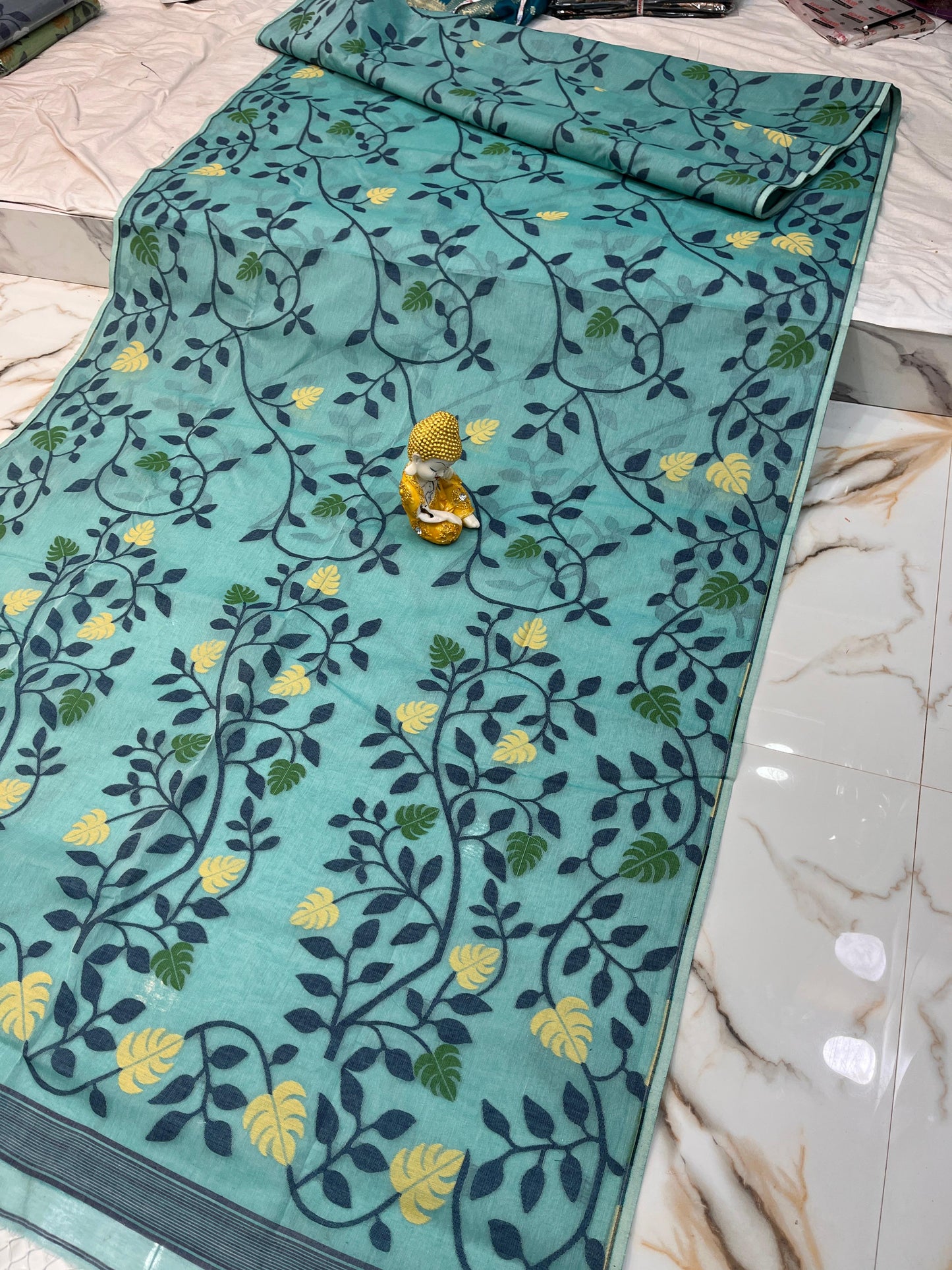 Jaam | Cotton Dhankai Jamdani Saree