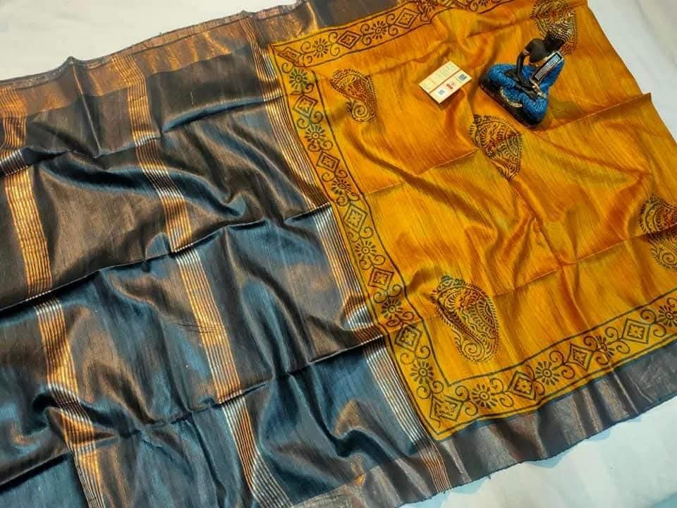 Andria | Screen prints on tussar silk