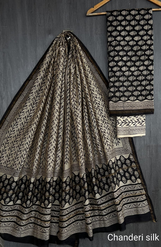 Reddy | hand block printed chanderi sarees