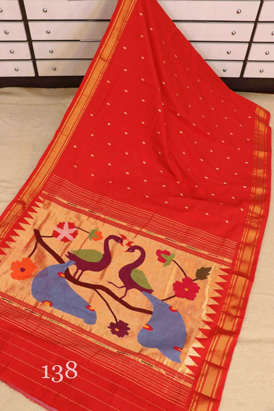 Meher | Cotton Handloom Paithani Saree