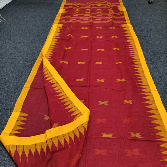 Handloom manipuri cotton saree
With bp