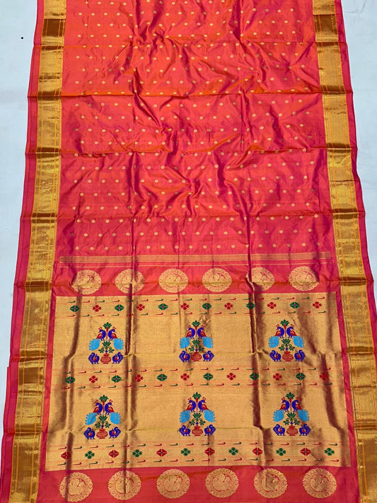 Cyravi | Kalanjali Pure Silk Paithani Saree