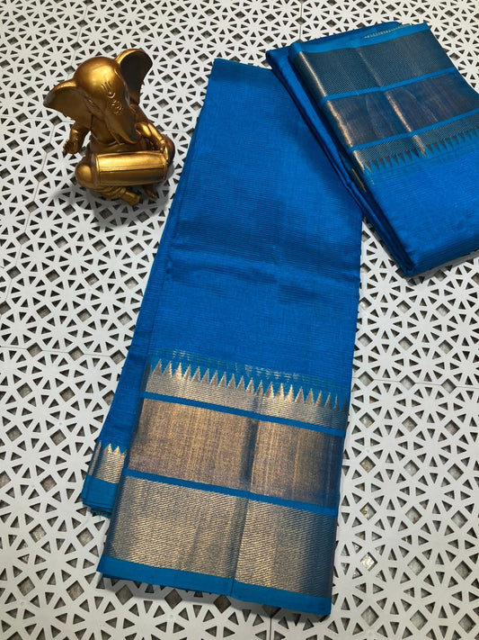 *Material*:Mangalagiri pure pattu by cotton

*Model*:250k jari border plain pure pattu sarees

Running pallu and blouse