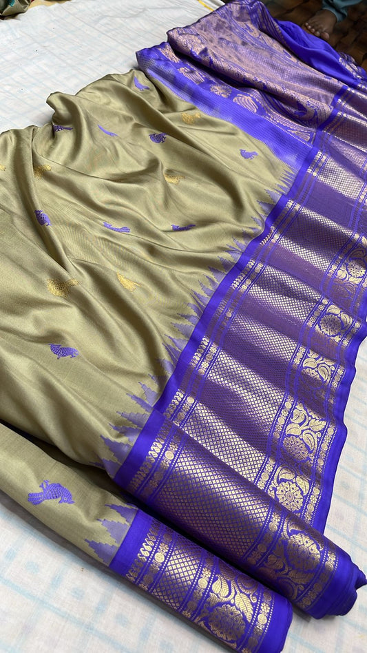 ✨✨Pure Gadwal Traditional Kuttu
 Kanchi Big Border Pattu Sarees ✨✨