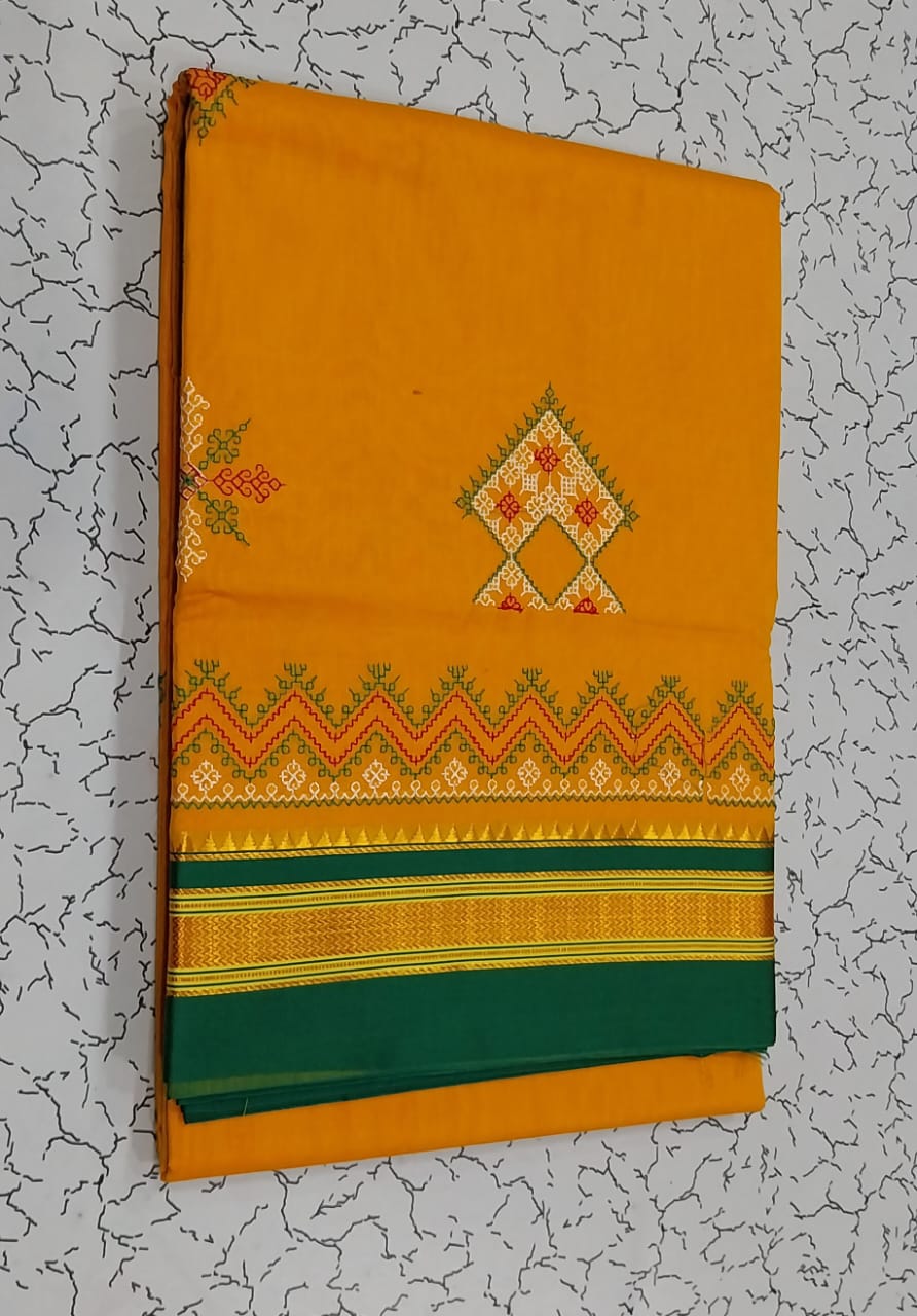 Zarine | Karnataka Kasuti work saree