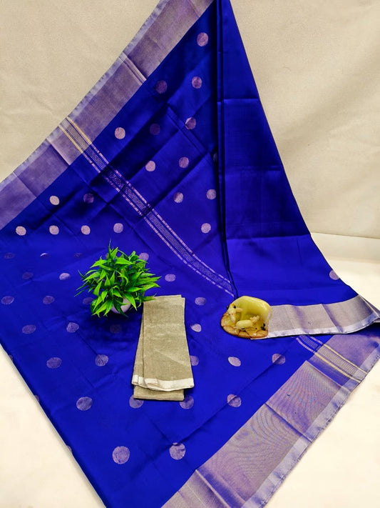 Ujjwala | Pure silk uppada with dollar buttis