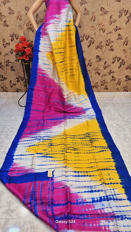 Shiyomi | Shibori on Murshidabad Silk