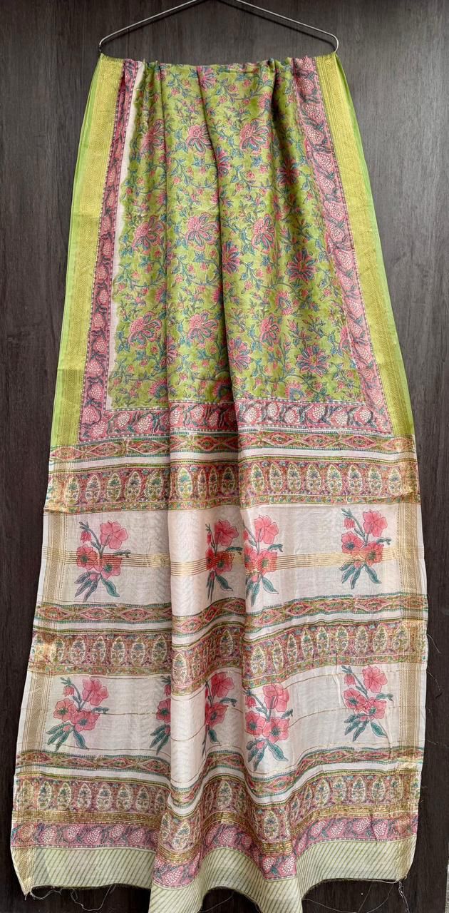 Baruni | Block printed with Maheshwari border