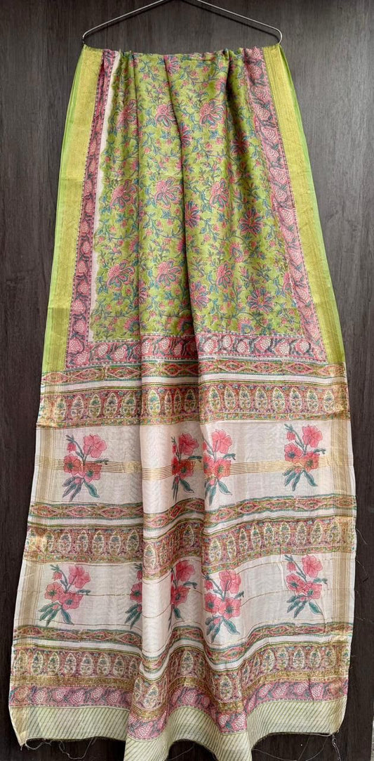 Baruni | Block printed with Maheshwari border