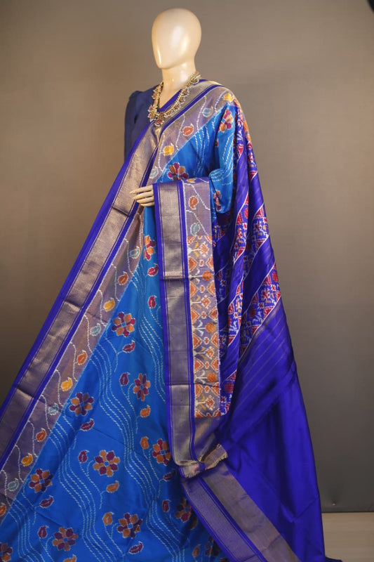 Induja | Pochampally Ikkat silk saree