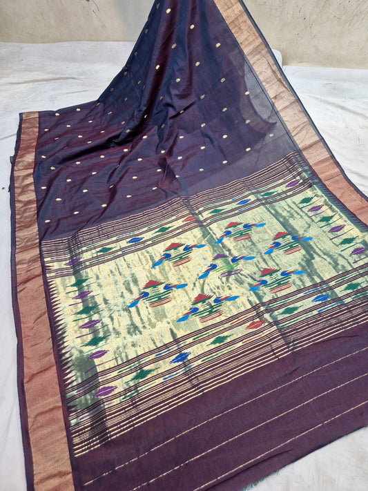 Paimitra | Cotton Handloom Paithani Saree