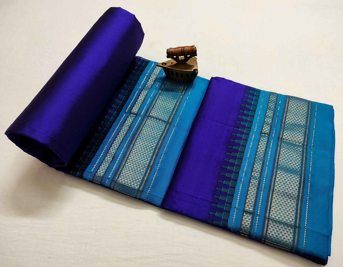 Deepti-ilkal-pure-silk-saree | Plain Ilkal Pure Silk Saree