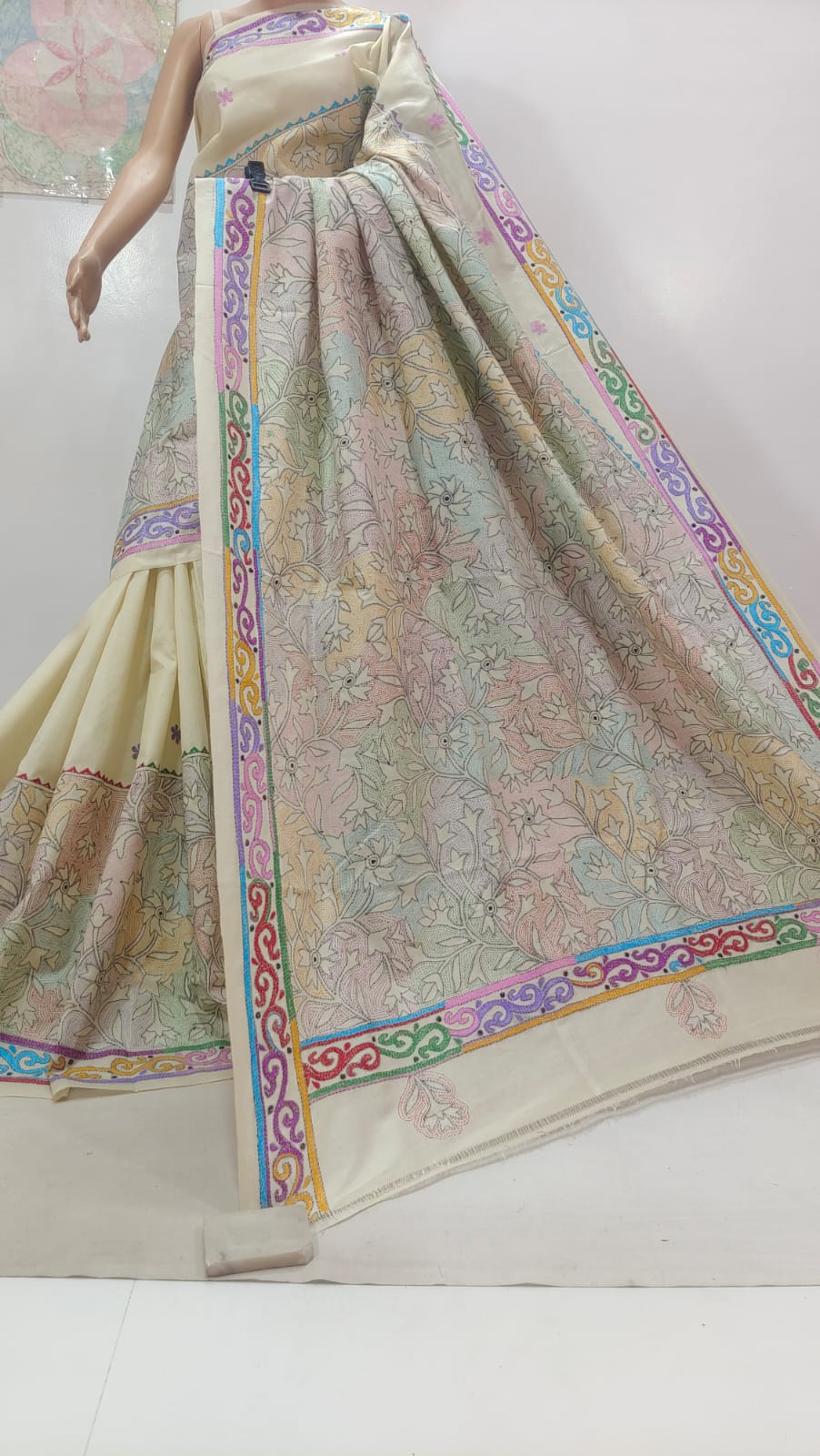 Pure Tassor kanthastich 
with bp 
Silk mark certified
