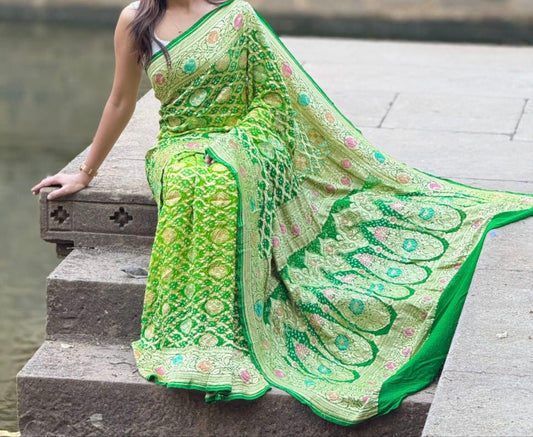 | Pure Georgette Minakari Sarees