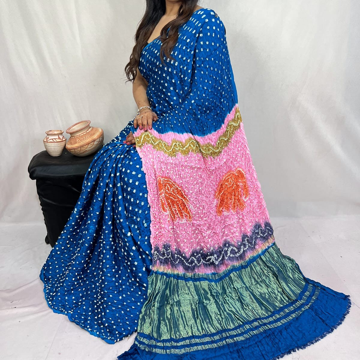 Banzelia |  Bandhej Saree